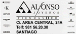 ALFONSO JOYEROS - AREA CENTRAL, 24A - TELF: 981 56.20.30 - SANTIAGO