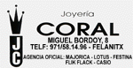 JOYERIA CORAL - MIGUEL BORDOY, 8 - TELF: 971 58.14.96 - FEKABUTX